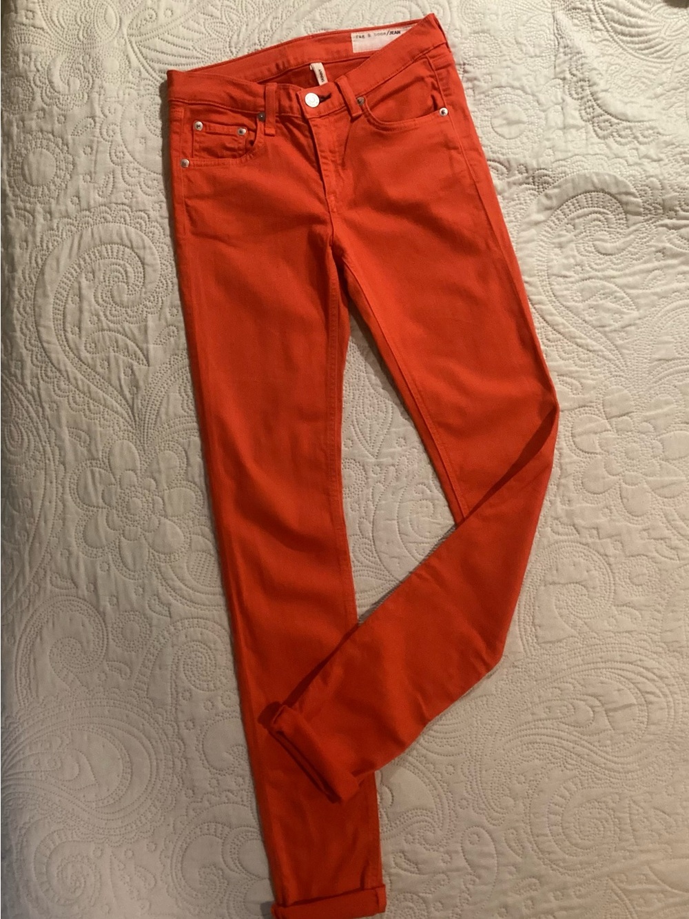 rag & bone Orange Skinny Jeans
